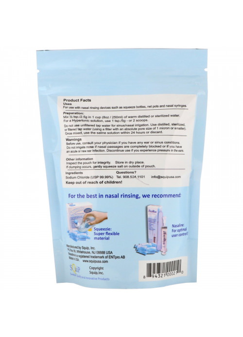 Squip, Saline Solution Salt, 12 oz (340 g)