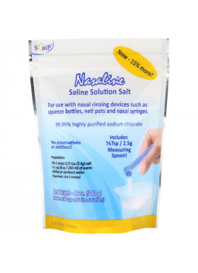 Squip, Saline Solution Salt, 12 oz (340 g)