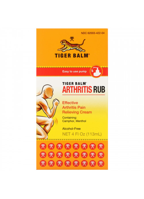 Tiger Balm, Arthritis Rub, Alcohol-Free, 4 fl oz (113 ml)
