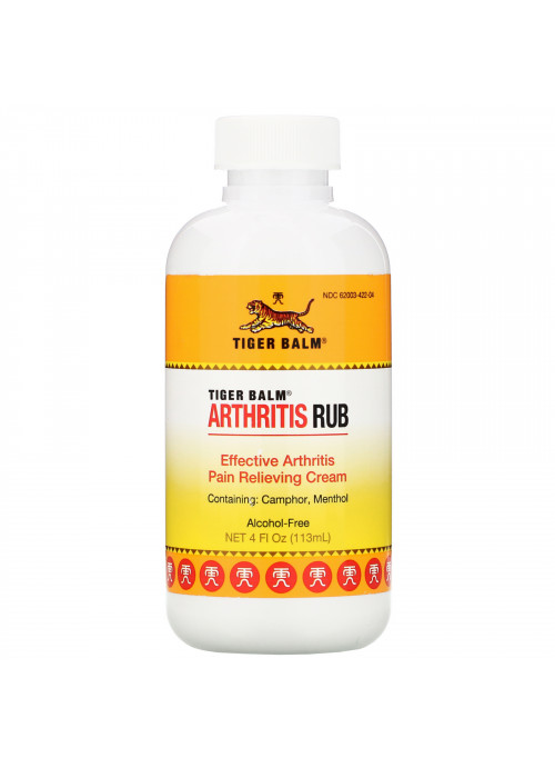 Tiger Balm, Arthritis Rub, Alcohol-Free, 4 fl oz (113 ml)