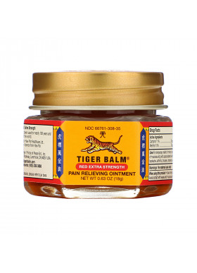 Tiger Balm, Pain Relieving Ointment, Extra Strength, .63 oz (18 g)