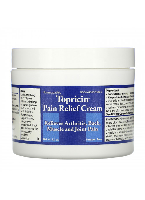 Topricin, Pain Relief Cream, 4.0 oz