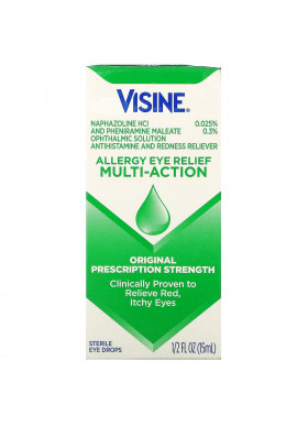 Visine, Allergy Eye Relief, Multi-Action Eye Drops, 1/2 fl oz (15 ml)