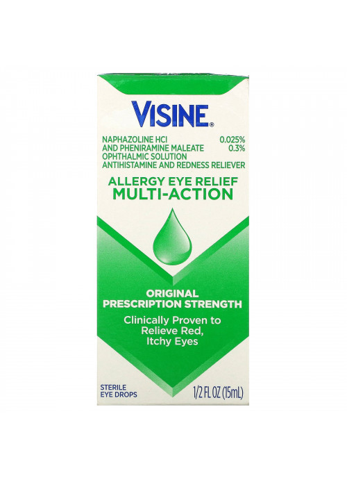 Visine, Allergy Eye Relief, Multi-Action Eye Drops, 1/2 fl oz (15 ml)
