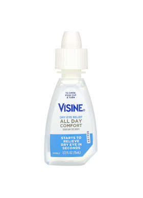 Visine, Dry Eye Relief, All Day Comfort, Lubricant Eye Drops, 1/2 fl oz (15 ml)