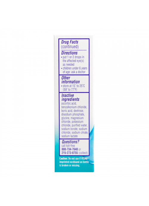Visine, Dry Eye Relief, Lubricant Eye Drops, Sterile, 1/2 fl oz (15 ml)