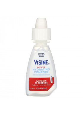Visine, Red Eye Hydrating Comfort, Lubricant/Redness Reliever Eye Drops, 1/2 fl oz (15 ml)