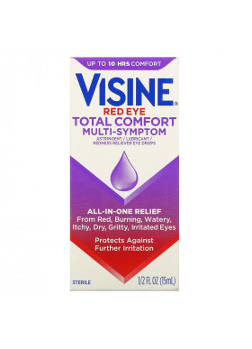 Visine, Red Eye, Total Comfort Multi-Symptom Eye Drops, 1/2 fl oz (15 ml)