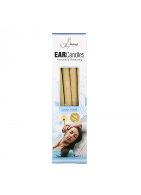 Wally's Natural, Beeswax Ear Candles, Luxury Collection, Unscented, 12 Candles