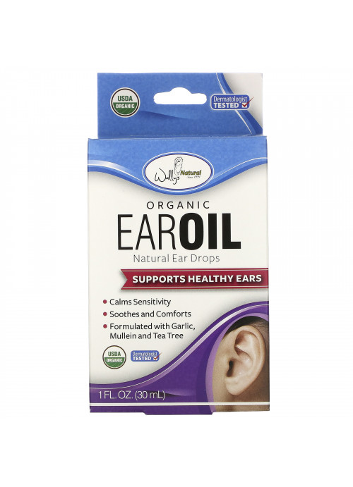 Wally's Natural, Organic Ear Oil, 1 fl oz (30 ml)