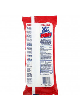Wet Ones, Big Ones, Extra Thick Antibacterial, Hand Wipes, Fresh Scent, 28 Wipes