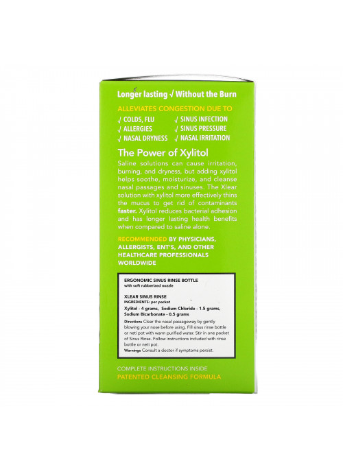 Xlear, Natural Sinus Rinse with Xylitol, 1 Kit