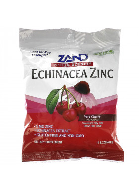 Zand, Echinacea Zinc, Herbalozenge, Very Cherry, 15 Lozenges