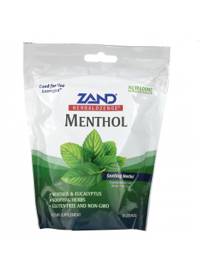 Zand, Herbalozenge, Menthol, Soothing Menthol, 80 Lozenges