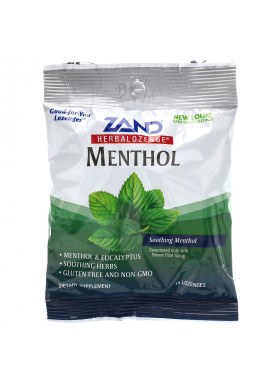 Zand, Menthol, Herbalozenge, Soothing Menthol, 15 Mentholated Lozenges
