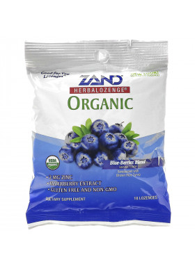 Zand, Organic Herbalozenge, Blue-Berries Blend, 18 Lozenges