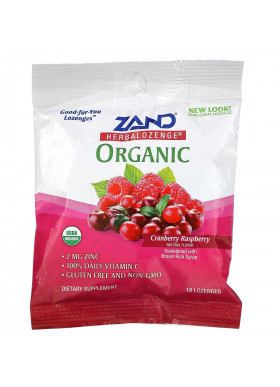 Zand, Organic Herbalozenge, Cranberry Raspberry, 18 Lozenges