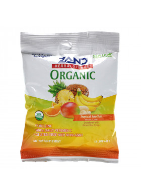 Zand, Organic Herbalozenge, Tropical Soother, 18 Lozenges