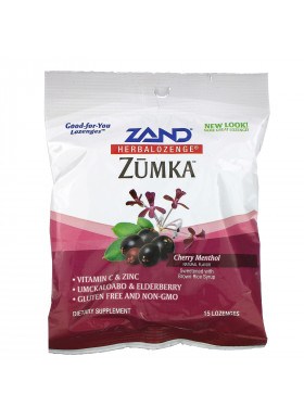 Zand, Zumka, Herbalozenge, Cherry Menthol Flavor, 15 Homeopathic Lozenges