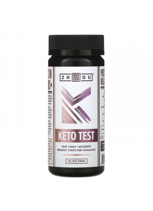 Zhou Nutrition, Keto Test, 125 Test Strips