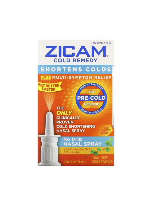 Zicam, Cold Remedy, No Drip Nasal Spray, 0.50 fl oz (15 ml)