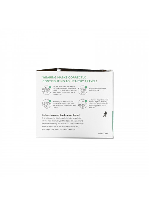 Zidian, Disposable Protective Mask, 50 Pack