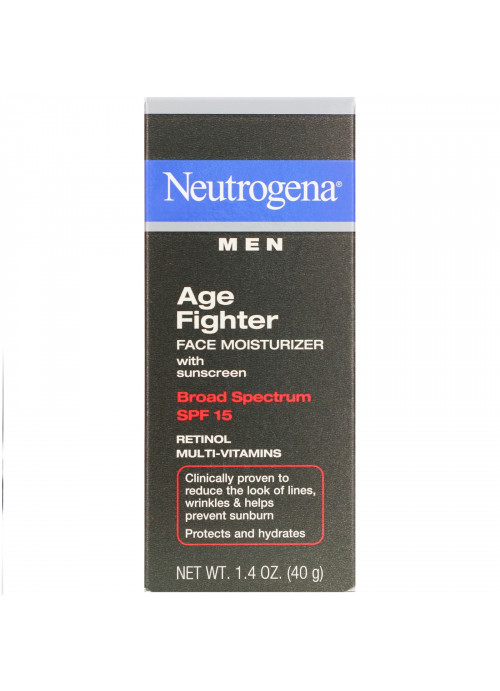 Neutrogena, Men, Age Fighter Face Moisturizer with Sunscreen, SPF 15, 1.4 oz (40 g)