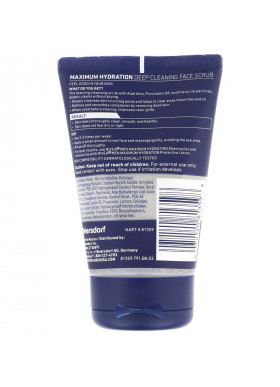Nivea, Men, Deep Cleaning Face Scrub, Maximum Hydration, 4.4 oz (125 g)