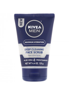 Nivea, Men, Deep Cleaning Face Scrub, Maximum Hydration, 4.4 oz (125 g)
