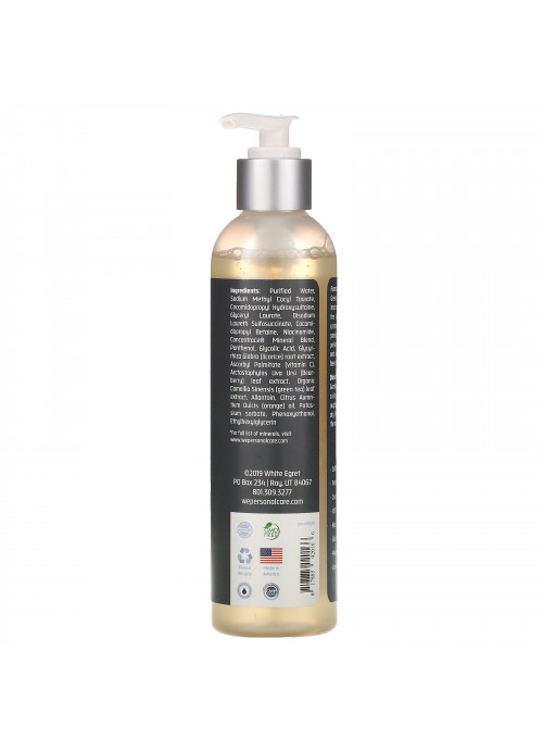 White Egret Personal Care, Men's Cleanse,  8 oz (237 ml)