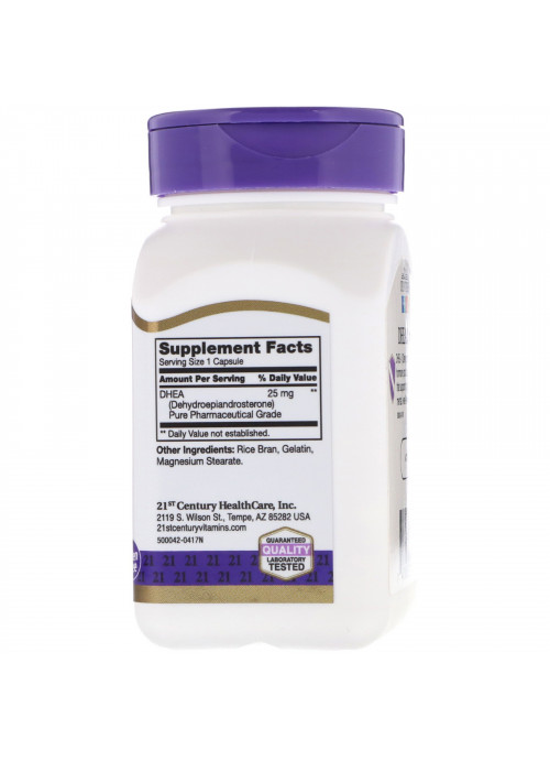 21st Century, DHEA, 25 mg, 90 Capsules