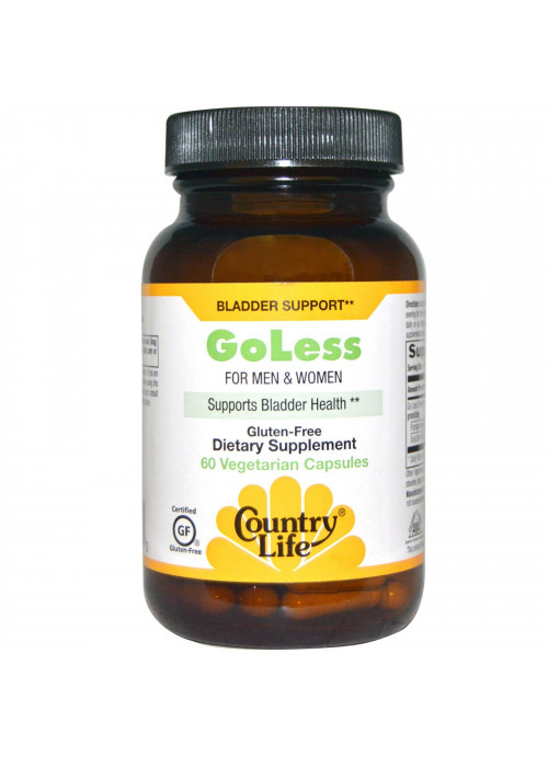Country Life, Go Less, for Men & Women, Supports Bladder Health, 60 Vegetarian Capsules