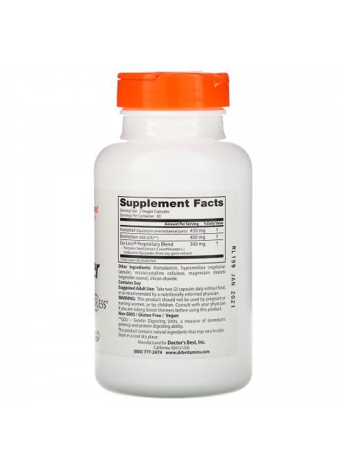 Doctor's Best, Bladder Support Complex with Go-Less, 120 Veggie Caps