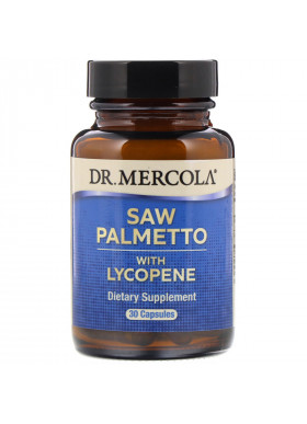 Dr. Mercola, Saw Palmetto with Lycopene, 30 Capsules