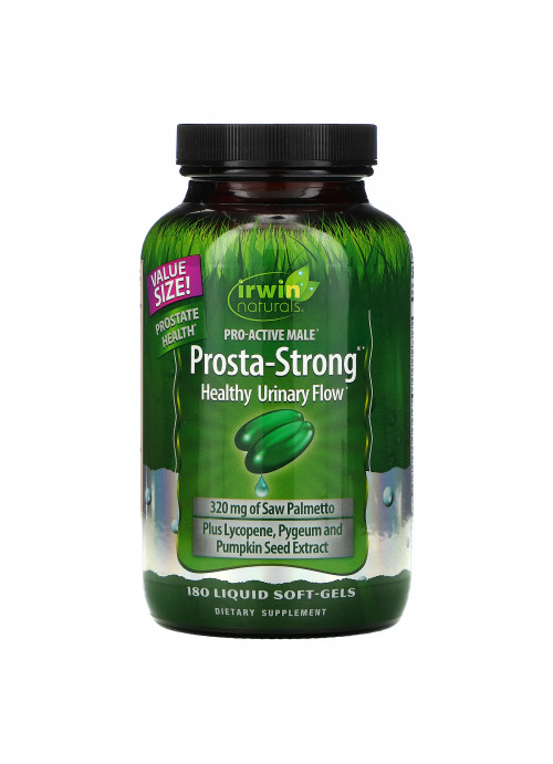 Irwin Naturals, Prosta-Strong, Healthy Urinary Flow, 180 Liquid Soft-Gels