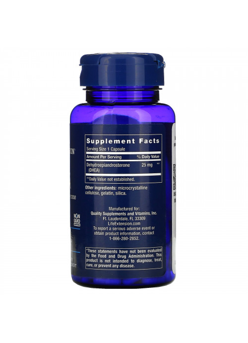 Life Extension, DHEA, 25 mg, 100 Capsules