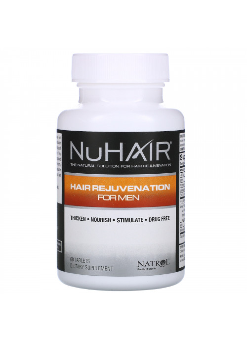 Natrol, NuHair, Hair Rejuvenation for Men, 60 Tablets