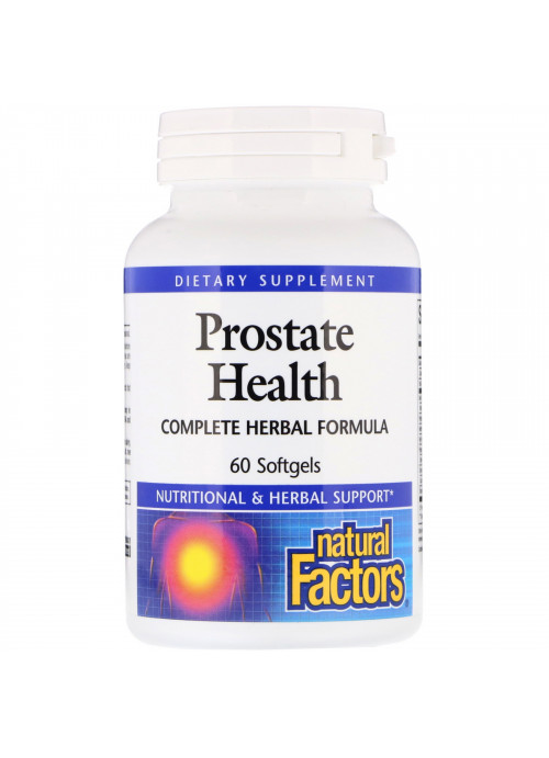 Natural Factors, Prostate Health, Complete Herbal Formula, 60 Softgels