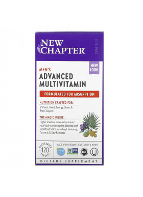 New Chapter, Men's Advanced Multivitamin, 120 Vegetarian Tablets