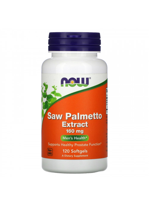 Now Foods, Saw Palmetto Extract, 160 mg, 120 Softgels
