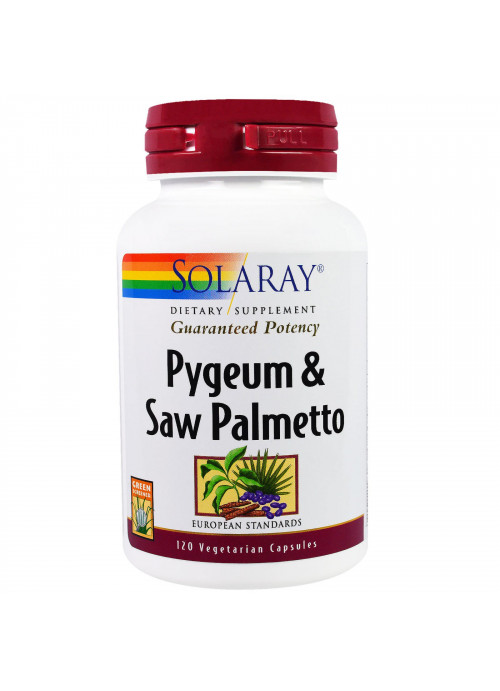 Solaray, Pygeum & Saw Palmetto, 120 Vegetarian Capsules
