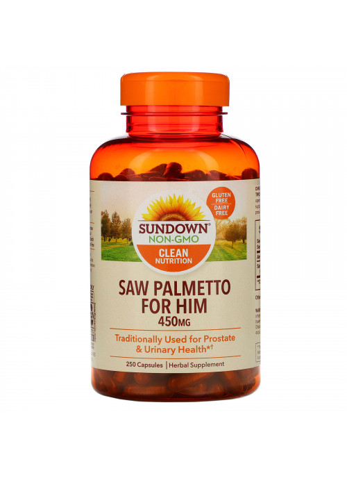Sundown Naturals, Whole Herb, Saw Palmetto, 450 mg, 250 Capsules