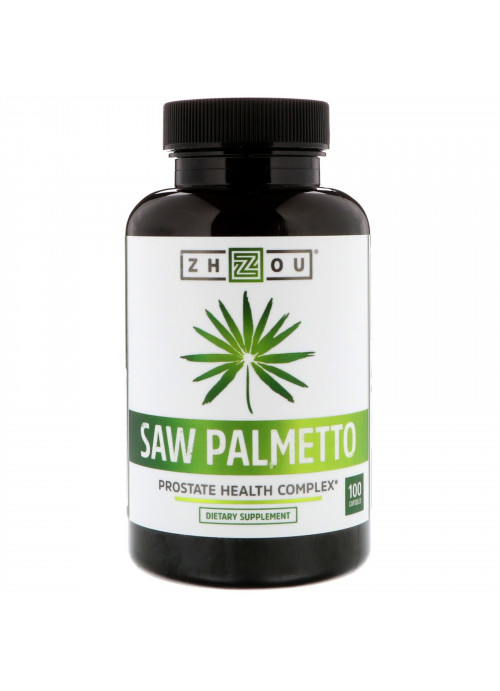 Zhou Nutrition, Saw Palmetto, Prostate Health Complex, 100 Capsules