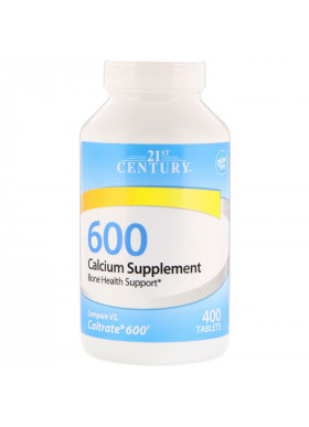 21st Century, Calcium Supplement 600, 400 Tablets