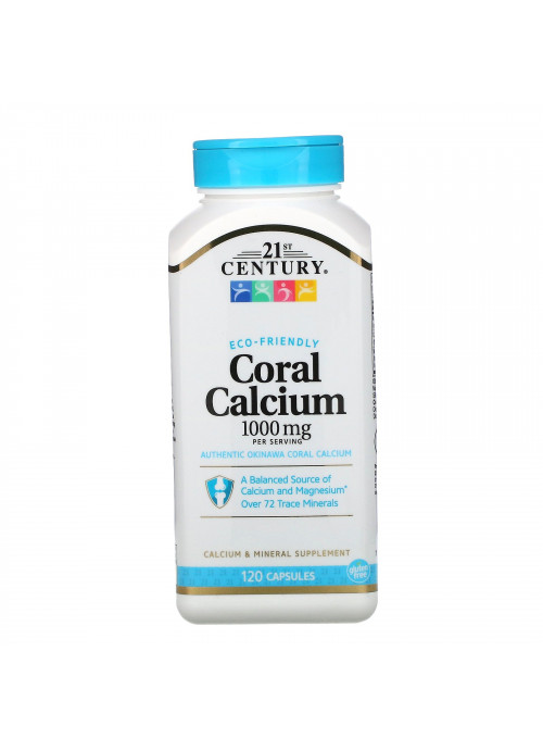 21st Century, Coral Calcium, 1000 mg, 120 Capsules