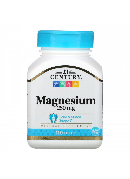 21st Century, Magnesium, 250 mg, 110 Tablets