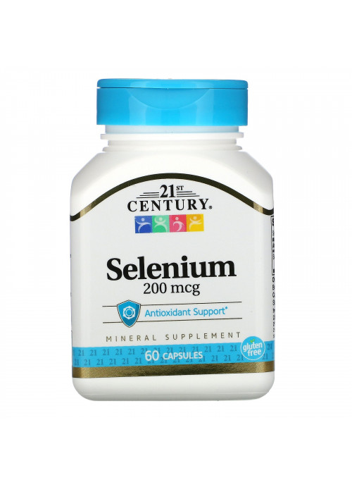 21st Century, Selenium, 200 mcg, 60 Capsules