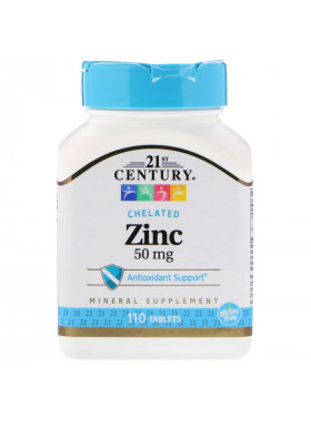 21st Century, Zinc, 50 mg, 110 Tablets