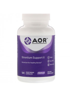 Advanced Orthomolecular Research AOR, Strontium Support II, 120 Vegetarian Capsules