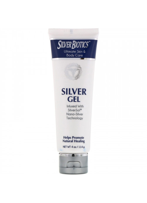 American Biotech Labs, Silver Biotics, Silver Gel, SliverSol Nano-Silver Infused Hydrogel, 4 fl oz (114 g)